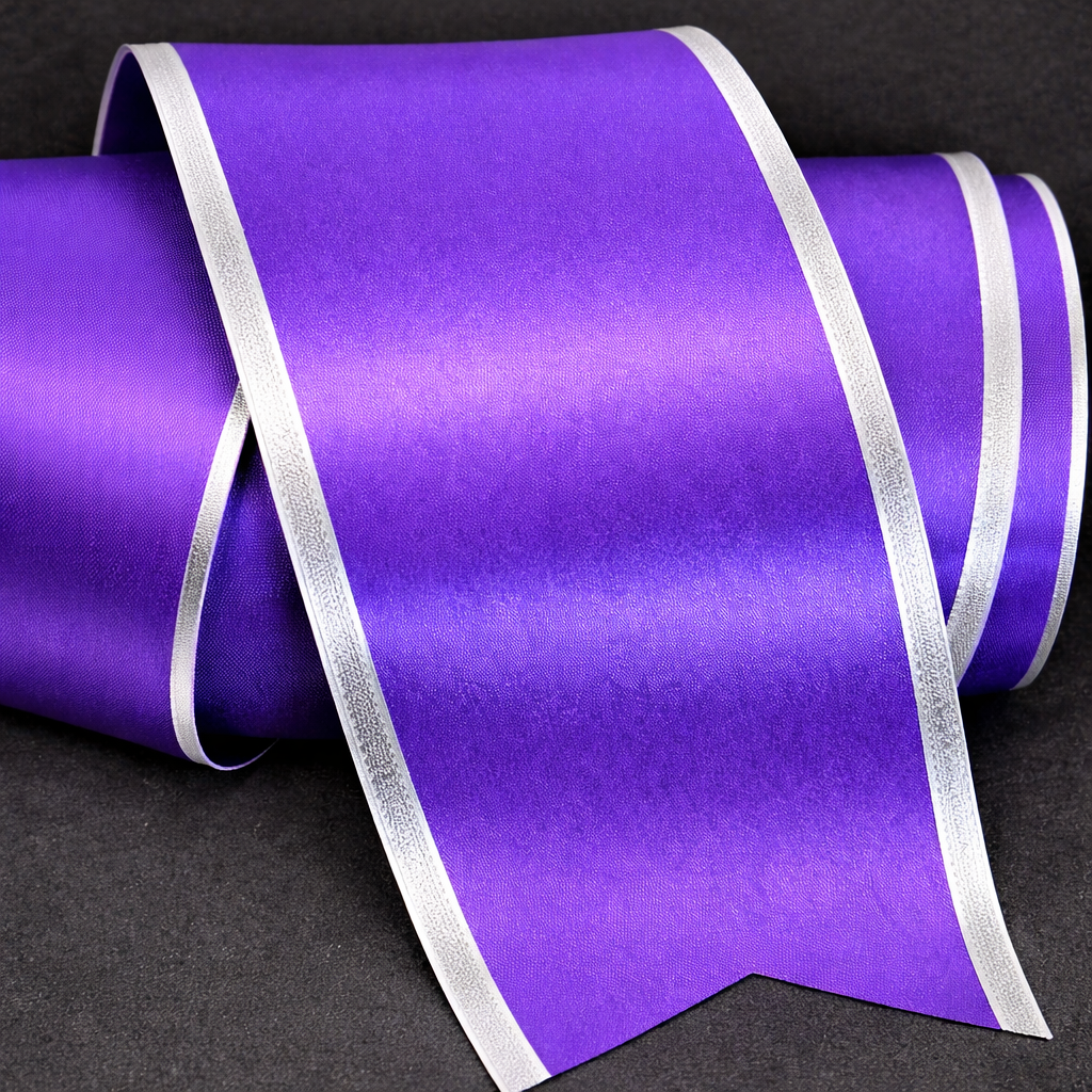 Wide Silver Edge – AwardRibbon by Hubschercorp